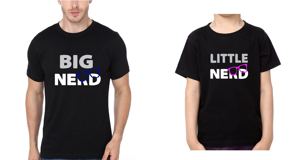 Big Nerd Little Nerd Father and Son Matching T-Shirt- KidsFashionVilla