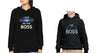 I Used To Be Boss & I Am Boss Mother and Son Matching Hoodies- KidsFashionVilla