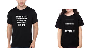 There is Just One Rule Father and Daughter Matching T-Shirt- KidsFashionVilla