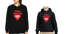 Load image into Gallery viewer, Super Awesome Kid Super Awesome Mom Mother and Son Matching Hoodies- KidsFashionVilla
