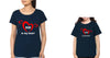 Mom In My Heart & Kid in My Heart Mother and Daughter Matching T-Shirt- KidsFashionVilla