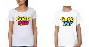 Good Boy Good Mom Mother and Son Matching T-Shirt- KidsFashionVilla