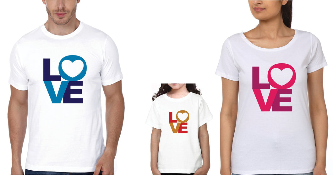 Love Family Half Sleeves T-Shirts-KidsFashionVilla