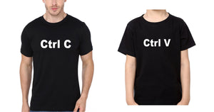 Ctrl C  Ctrl V Father and Son Matching T-Shirt- KidsFashionVilla