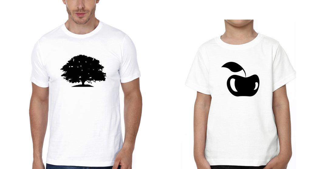Tree Apple Father and Son Matching T-Shirt- KidsFashionVilla
