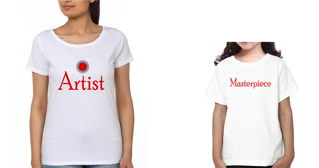 Artist & Masterpiece Mother and Daughter Matching T-Shirt- KidsFashionVilla