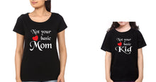 Load image into Gallery viewer, Basic Mom &amp; Basic Kid Mother and Daughter Matching T-Shirt- KidsFashionVilla

