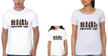 Load image into Gallery viewer, Speak Up Family Half Sleeves T-Shirts-KidsFashionVilla
