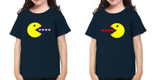 Load image into Gallery viewer, Pacman Sister-Sister Kids Half Sleeves T-Shirts -KidsFashionVilla
