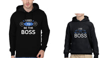Load image into Gallery viewer, I Used To Be Boss &amp; I Am Boss Father and Son Matching Hoodies- KidsFashionVilla
