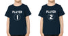 Player1 Player2 Brother-Brother Kids Half Sleeves T-Shirts -KidsFashionVilla