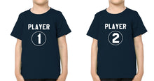 Load image into Gallery viewer, Player1 Player2 Brother-Brother Kids Half Sleeves T-Shirts -KidsFashionVilla
