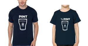 Pint  Half pint Father and Son Matching T-Shirt- KidsFashionVilla
