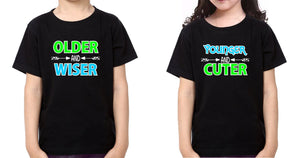 Younger Older Brother-Sister Kid Half Sleeves T-Shirts -KidsFashionVilla