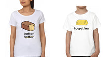 Load image into Gallery viewer, Butter together Mother and Son Matching T-Shirt- KidsFashionVilla
