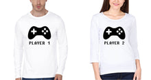 Load image into Gallery viewer, Player 1 Player 2 Father and Daughter Matching Full Sleeves T-Shirt- KidsFashionVilla
