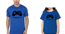 Load image into Gallery viewer, Player 1 Player 2 Father and Daughter Matching T-Shirt- KidsFashionVilla
