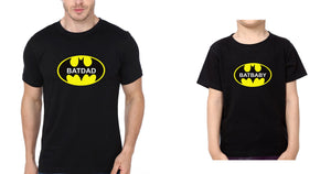 Batdad Batbaby Father and Son Matching T-Shirt- KidsFashionVilla