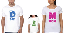 Load image into Gallery viewer, Dad Baby Mom Family Half Sleeves T-Shirts-KidsFashionVilla
