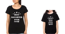 Load image into Gallery viewer, Best Mom Ever Best Kid Ever Mother and Daughter Matching T-Shirt- KidsFashionVilla
