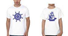 Load image into Gallery viewer, Captain Ship Father and Son Matching T-Shirt- KidsFashionVilla
