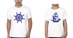 Captain Ship Father and Son Matching T-Shirt- KidsFashionVilla