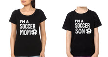 Load image into Gallery viewer, I&#39;M A Soccer Mom I&#39;M A Soccer Son Mother and Son Matching T-Shirt- KidsFashionVilla

