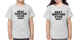 Best Brother Ever Best Sister Ever Brother-Sister Kid Half Sleeves T-Shirts -KidsFashionVilla