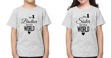 Load image into Gallery viewer, No1 Sister No1 Brother-Sister Kid Half Sleeves T-Shirts -KidsFashionVilla
