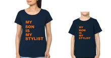 Load image into Gallery viewer, My Mom Is My Stylist Mother and Son Matching T-Shirt- KidsFashionVilla
