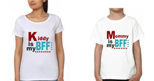 Mommy Is My Bff Kiddy Is My Bff Mother and Son Matching T-Shirt- KidsFashionVilla