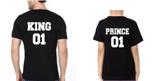 Load image into Gallery viewer, King 01 Prince 01 Father and Son Matching T-Shirt- KidsFashionVilla
