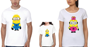 Minion Family Half Sleeves T-Shirts-KidsFashionVilla