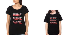 Load image into Gallery viewer, Wine Whine Mother and Daughter Matching T-Shirt- KidsFashionVilla
