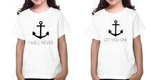 Load image into Gallery viewer, I Will Never Let You sink Sister-Sister Kids Half Sleeves T-Shirts -KidsFashionVilla
