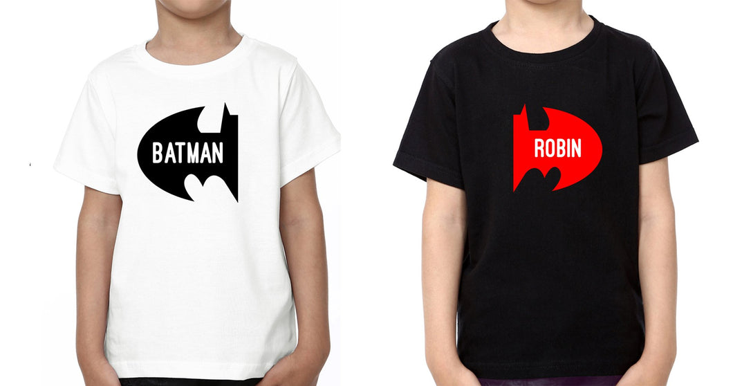 Btaman Robin Brother-Brother Kids Half Sleeves T-Shirts -KidsFashionVilla