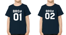 Load image into Gallery viewer, Bro01 Bro 02 Brother-Brother Kids Half Sleeves T-Shirts -KidsFashionVilla
