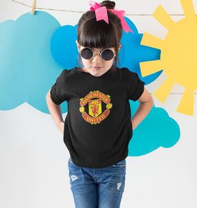 Manchester United Half Sleeves T-Shirt For Girls -KidsFashionVilla