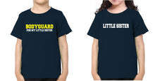 Load image into Gallery viewer, Bodyguard For My Lil Sis Brother-Sister Kid Half Sleeves T-Shirts -KidsFashionVilla
