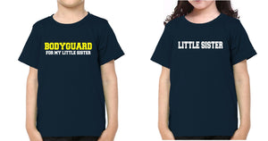 Bodyguard For My Lil Sis Brother-Sister Kid Half Sleeves T-Shirts -KidsFashionVilla