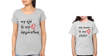 Load image into Gallery viewer, My Kid Is My Inspiration My Mom Is My Stylist Mother and Daughter Matching T-Shirt- KidsFashionVilla
