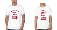 Load image into Gallery viewer, Best Dad Ever Best Son Ever Father and Son Matching T-Shirt- KidsFashionVilla
