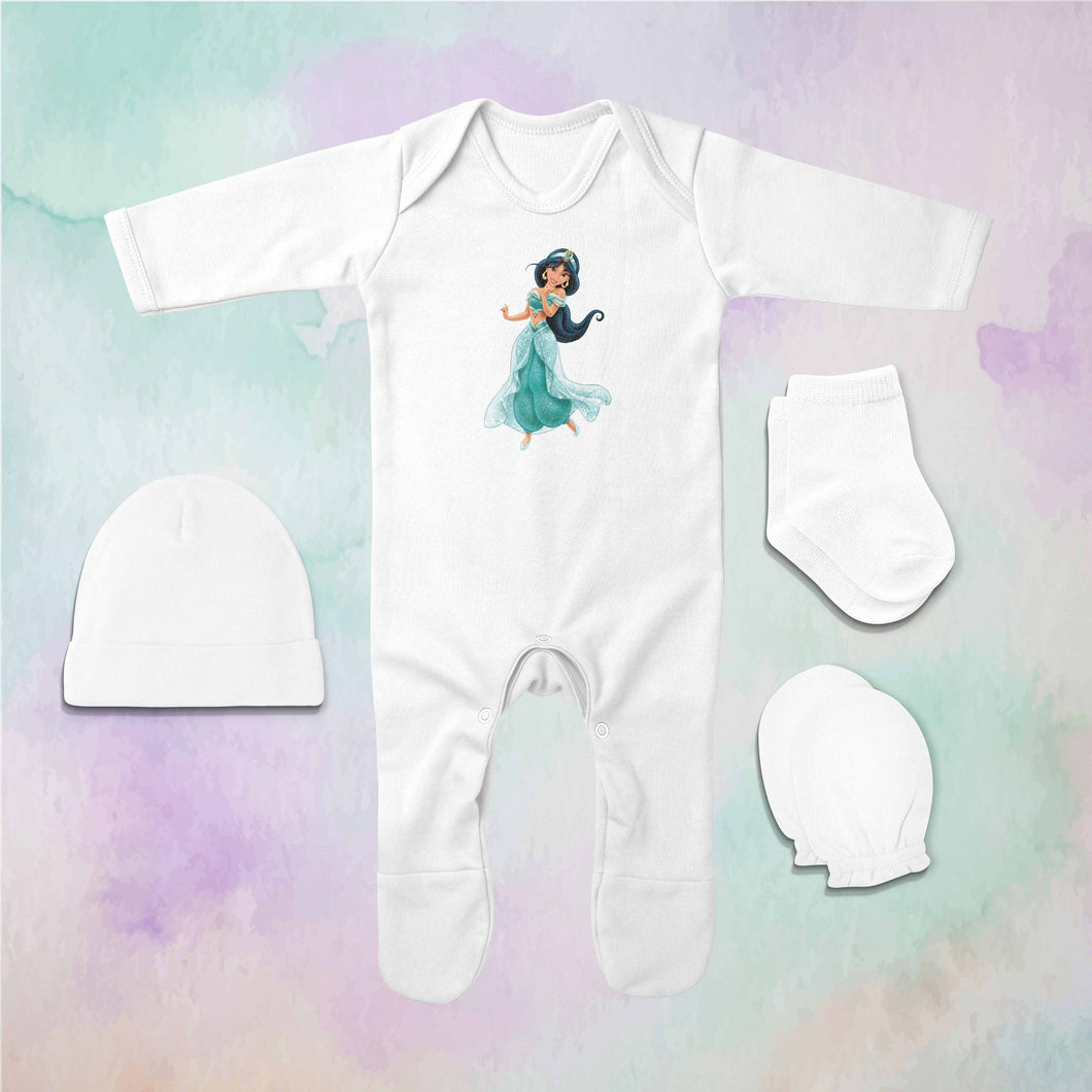 Cute Cartoon Jumpsuit with Cap, Mittens and Booties Romper Set for Baby Boy - KidsFashionVilla