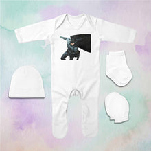 Load image into Gallery viewer, Lovely Cartoon Jumpsuit with Cap, Mittens and Booties Romper Set for Baby Boy - KidsFashionVilla
