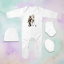 Load image into Gallery viewer, Smart Cartoon Jumpsuit with Cap, Mittens and Booties Romper Set for Baby Boy - KidsFashionVilla
