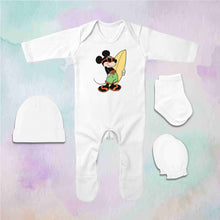 Load image into Gallery viewer, Cute Cartoons Quotes Jumpsuit with Cap, Mittens and Booties Romper Set for Baby Boy - KidsFashionVilla
