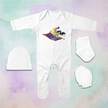 Load image into Gallery viewer, Best Cartoon Jumpsuit with Cap, Mittens and Booties Romper Set for Baby Boy - KidsFashionVilla
