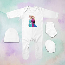 Load image into Gallery viewer, Smart Princess Cartoon Jumpsuit with Cap, Mittens and Booties Romper Set for Baby Boy - KidsFashionVilla
