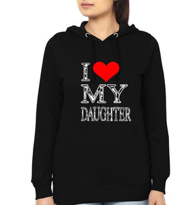 I Love My Daughter I Love My Mom Mother and Daughter Matching Hoodies- KidsFashionVilla