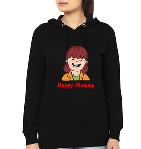 Happy Mom Happy Girl Mother and Daughter Matching Hoodies- KidsFashionVilla